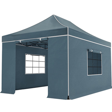 Easy up 3x4,5m grijs met zijwanden