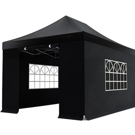 Easy up 3x4,5m zwart 40mm met zijwanden