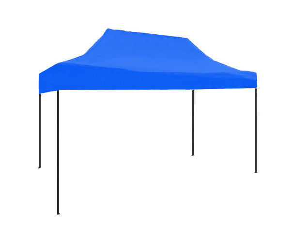 Easy up 3x4,5m blauw met zijwanden