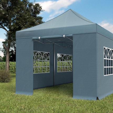 Easy up 3x6m grijs 40mm met zijwanden