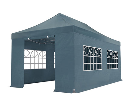 Easy up 3x6m grijs 30mm met zijwanden