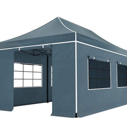 Easy up 3x6m grijs met zijwanden