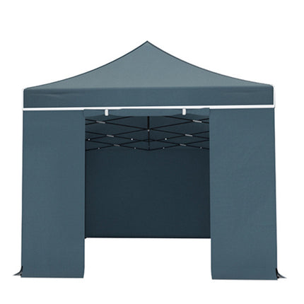 Easy up 3x6m grijs met zijwanden