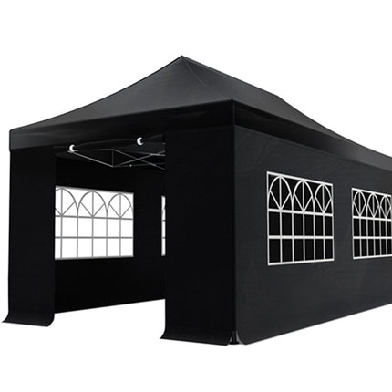 Easy up 3x6m zwart 30mm met zijwanden