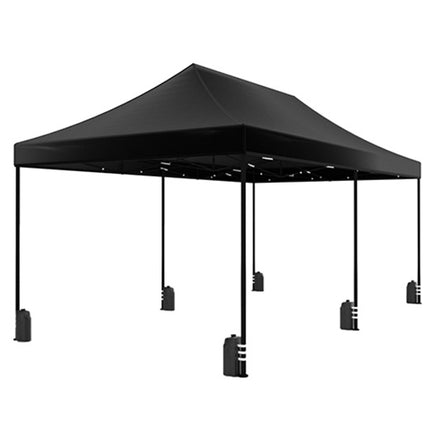 Easy up 3x6m zwart met zijwanden