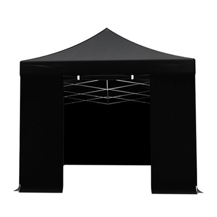 Easy up 3x6m zwart 40mm met zijwanden