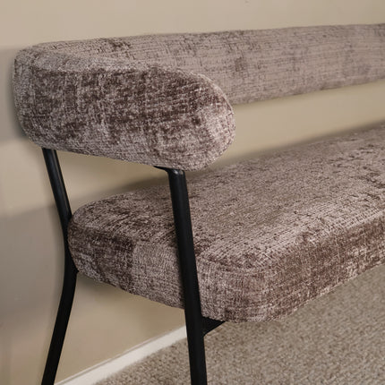 Eetkamerbank Meggie 180cm taupe chenille