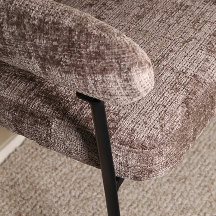 Eetkamerbank Meggie 180cm taupe chenille