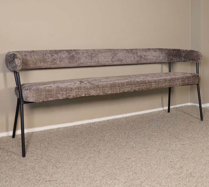 Eetkamerbank Meggie 180cm taupe chenille