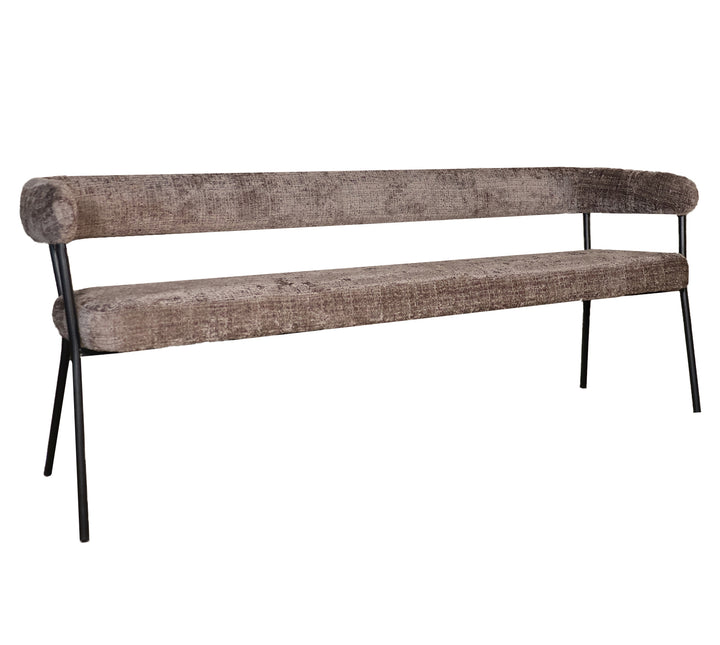 Eetkamerbank Meggie 180cm taupe chenille