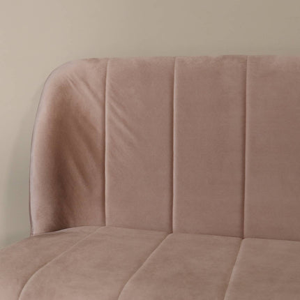 Eetkamerbank Sally 160cm champagne velvet