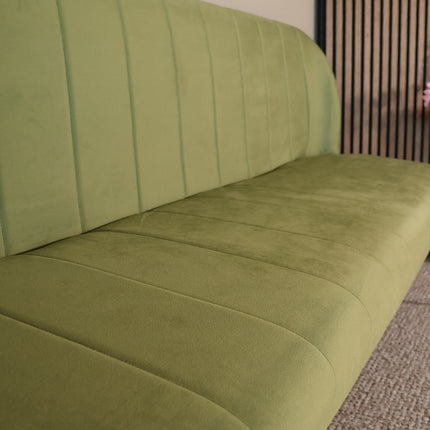 Eetkamerbank Sally 180cm groen velvet