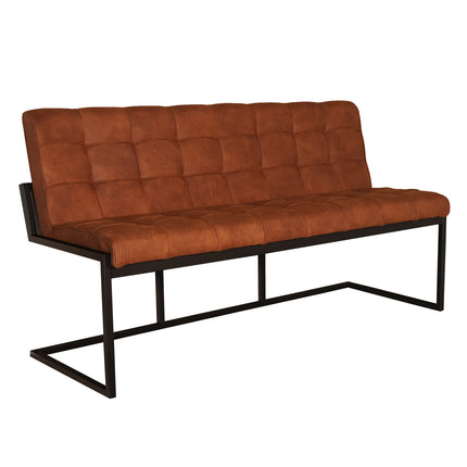 Eetkamerbank Vito 160cm cognac microvezel