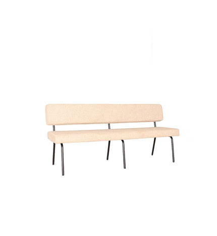 Eetkamerbank Wendy 180cm beige stof