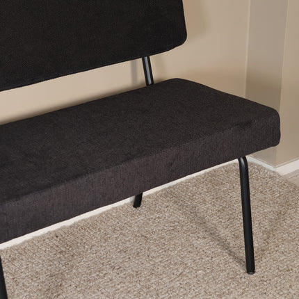 Eetkamerbank Wendy 180cm zwart stof
