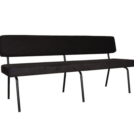 Eetkamerbank Wendy 180cm zwart stof