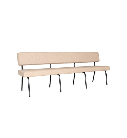 Eetkamerbank Wendy 220cm beige stof