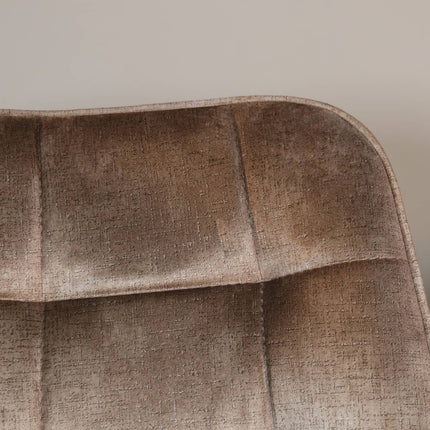 Eetkamerstoel cognac velvet de Vince