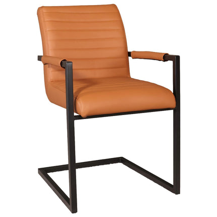 Eetkamerstoel cognac eco-leer Noor