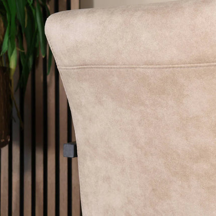 SET DEAL: 6 stuks Eetkamerstoel zand microvezel Noor