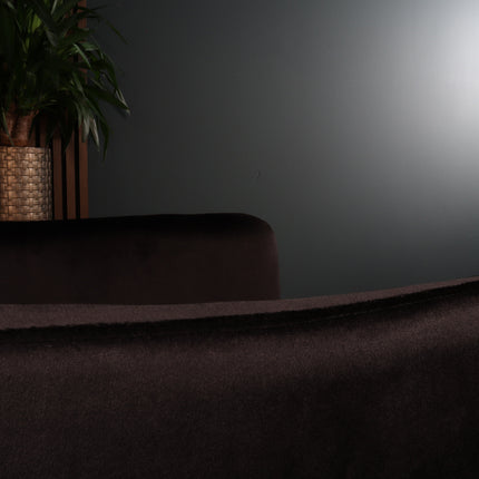 SET DEAL: 4 stuks Eetkamerstoel draaibaar met armleuning Puck velvet zwart