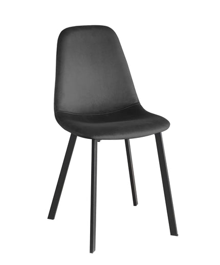 SET DEAL 6 stuks: Eetkamerstoel grijs velvet Simpy