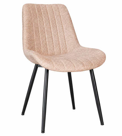 Eetkamerstoel taupe chenille Susta