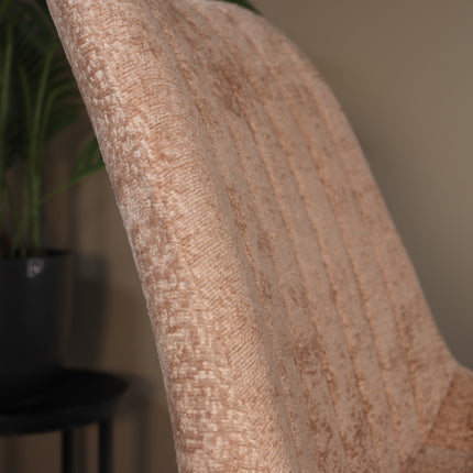 Eetkamerstoel taupe chenille Susta