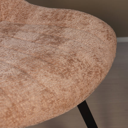 Eetkamerstoel taupe chenille Susta