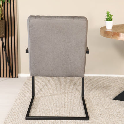 SET DEAL 4 stuks: Eetkamerstoel antraciet microvezel Timor