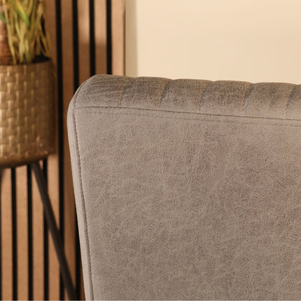 SET DEAL 4 stuks: Eetkamerstoel antraciet microvezel Timor