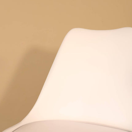 Eetkamerstoel wit met zitvulling