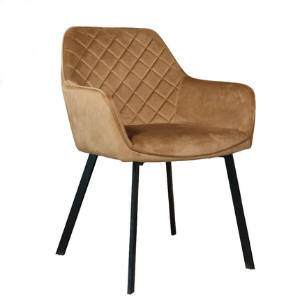 Eetkamerstoel bruin velvet Yurgan