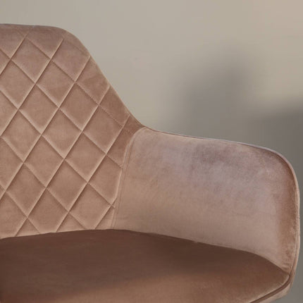 Eetkamerstoel champagne velvet Yurgan