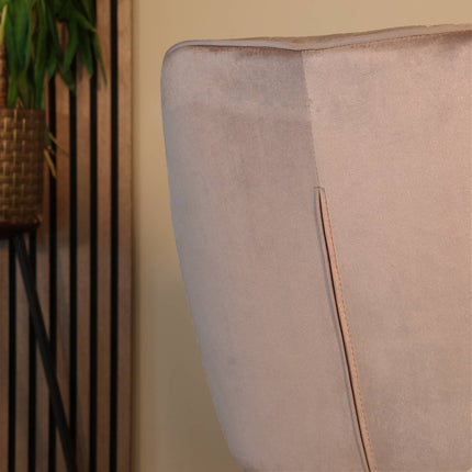 Eetkamerstoel champagne velvet Yurgan