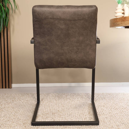 SET DEAL 4 stuks: Eetkamerstoel zwart microvezel Noor