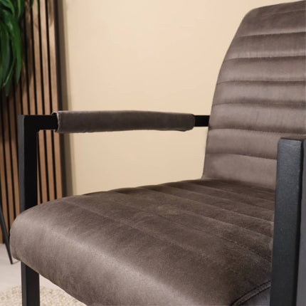 SET DEAL 4 stuks: Eetkamerstoel zwart microvezel Noor