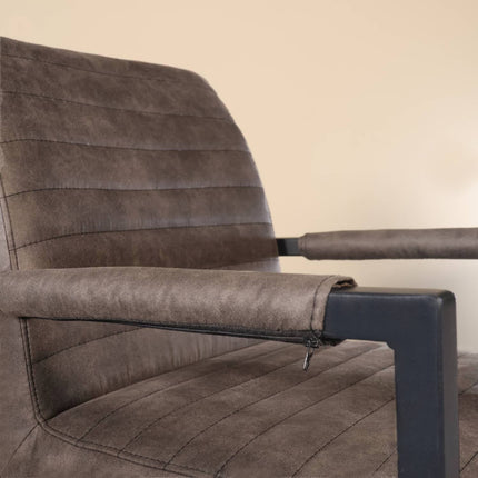 SET DEAL 6 stuks: Eetkamerstoel zwart microvezel Noor