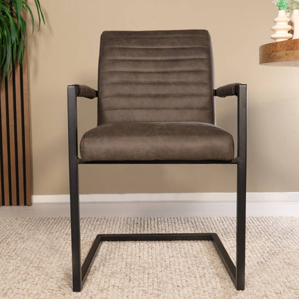 SET DEAL 4 stuks: Eetkamerstoel zwart microvezel Noor