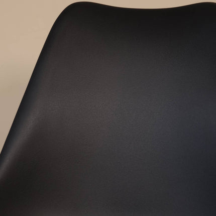 Eetkamerstoel zwart met zitvulling