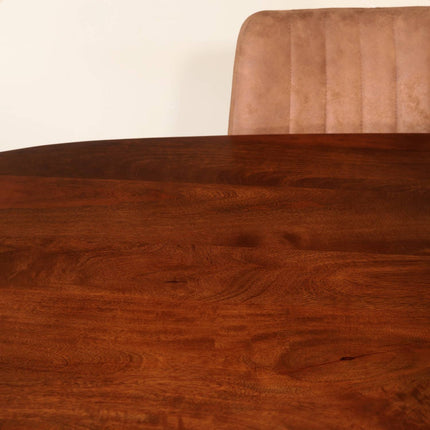 Eettafel Austin deens ovaal 240cm bruin mangohout