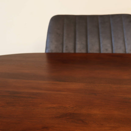 Eettafel Austin deens ovaal 160cm bruin mangohout