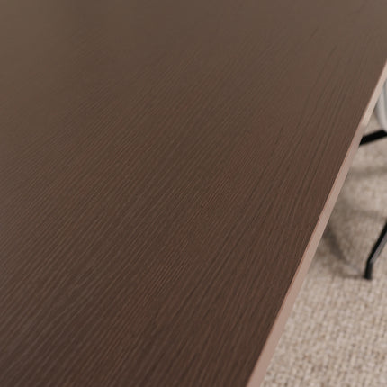 Eettafel Japandi ovaal 200cm walnoot melamine Hano