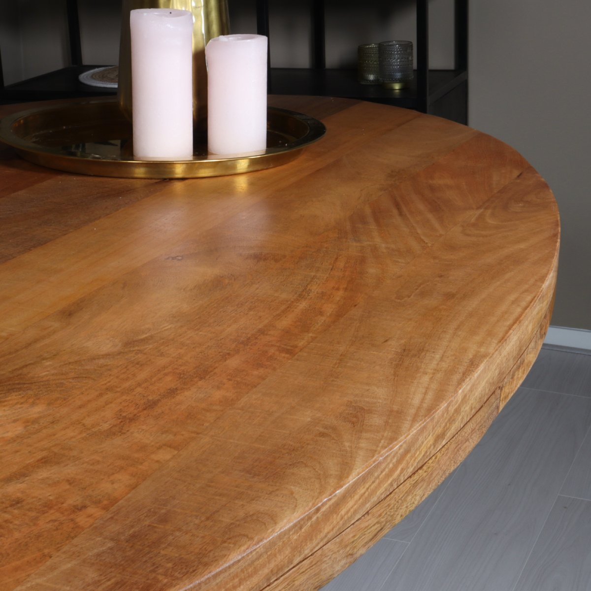 Eettafel ovaal mangohout 180cm James lichtbruin ovale industriële tafel duurzaam mango Eettafel ovaal mangohout 180cm James lichtbruin ovale industriële tafel duurzaam mango