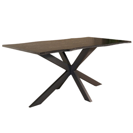 Eettafel Jeffo rechthoekig 160cm zwart MDF