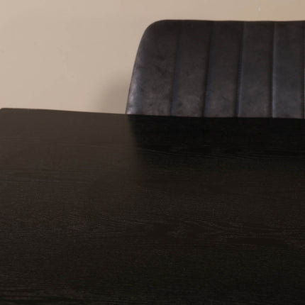 Eettafel Jeffo rechthoekig 220cm zwart MDF