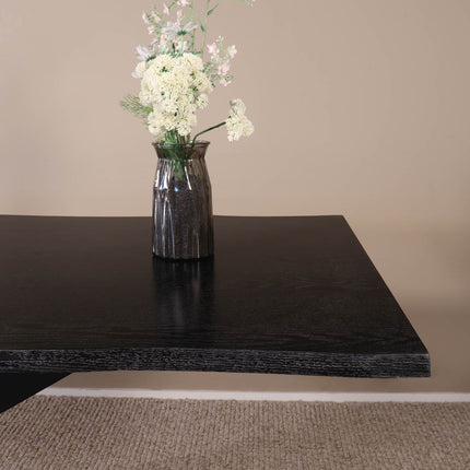 Eettafel Jeffo rechthoekig 220cm zwart MDF