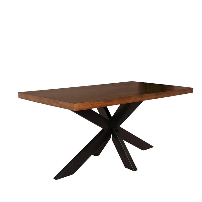 Eettafel John rechthoekig 160cm bruin mangohout