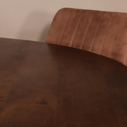 Eettafel Jones rond 150cm bruin mangohout