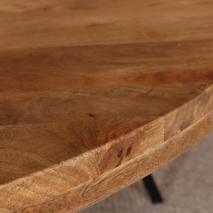 Eettafel Jones rond 150cm lichtbruin mangohout